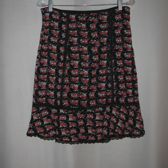 Urban Outfitters Lux Floral Lace Trim Skirt - Picture 5 of 5
